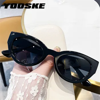 Солнцезащитные очки YOOSKE, классические круглые очки в стиле ретро, женский бренд, Винтажные солнцезащитные очки для путешествий, Маленькие овальные солнцезащитные очки, женские очки с антибликовым покрытием  5