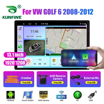 13,1-дюймовый автомобильный радиоприемник для VW GOLF 6 2008-2012 Автомобильный DVD GPS Навигация Стерео Carplay 2 Din Центральный мультимедийный Android Auto  5