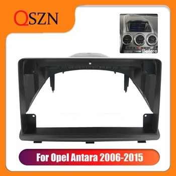 9-дюймовая автомобильная DVD-рамка, Комплекты для отделки аудиосистемы, Лицевая панель, экран радиоплеера 2 Din для Opel Antara 2006-2015, Автомобильная стереосистема  4