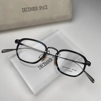 Очки корейского бренда DECEMBER SPACE для мужчин, высококачественные квадратные оптические очки для близорукости по рецепту для женщин, оправа для очков TH8061  10