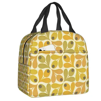 Женская сумка-тоут Orla Kiely с цветочной изоляцией для ланча в скандинавском стиле с цветами, термос для ланча с едой для работы, учебы и путешествий  10