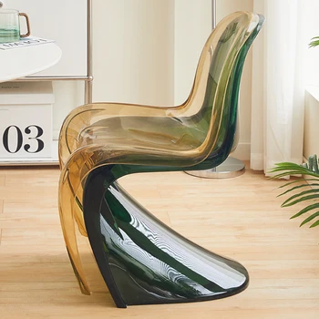 Водонепроницаемый обеденный стул на открытом воздухе, роскошный современный офисный стул в скандинавском стиле, дизайнерский пол в гостиной, украшение кухни Cadeiras  5