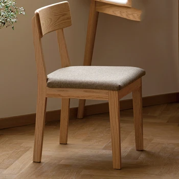Современные обеденные стулья в скандинавском стиле, кухонные деревянные обеденные стулья для спальни, дизайнерские шезлонги, столовые наборы Salle Manger  5
