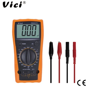 VICI DM4070 Цифровой мультиметр с 3 1/2 цифрами, 20H 2000uF, Индуктивность саморазряда, Сопротивление, емкость, LCR Метр, тестер  10