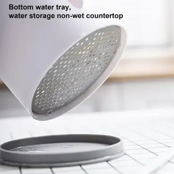 Практичный держатель для посуды Съемная Круглая подставка для вилок Подставка для хранения кисточек для макияжа Ведро  10