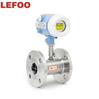 Турбинный расходомер LEFOO Низкая стоимость промышленного использования Высокоточный турбинный расходомер для измерения расхода жидкости  5
