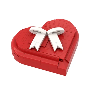 MOC Bricks Love Heart Box Block DIY Строительный Кирпич Игрушка Для Девочек Пара Подарочный Набор На День Святого Валентина Строительные Блоки Наборы Игрушек  5