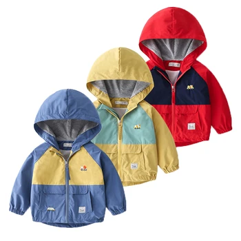 Осенние куртки для мальчиков 2021 года, детская ветровка, верхняя одежда, толстовки в стиле пэчворк, куртка для детской одежды, Модная одежда, пальто, куртка  5