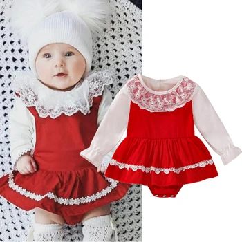 Комплекты для сестры FOCUSNORM от 0 до 5 лет, кружевной комбинезон или рубашка с длинными рукавами для маленьких девочек + платье-слинг, верхняя одежда из 2 предметов  5