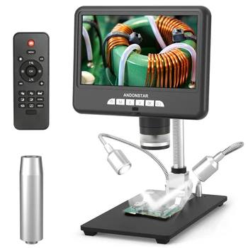 AD207S 24M Цифровой Микроскоп AD207s 3D Дальнобойный Микроскоп для Пайки Инструментов для Ремонта Телефонов/печатных Плат/SMD с Поворотом  5