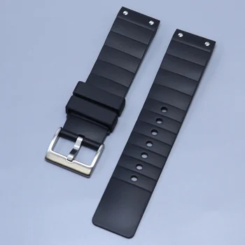 23 мм браслет для мужских и женских часов Cartier Sandoz Santos серии 100 Ремешок для часов из силиконовой резины  5