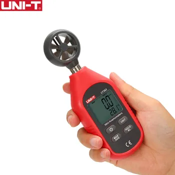Мини-Ручной Анемометр UNI-T UT363 с Цифровыми ветроанемометрами Bluetooth, Измеряющими Скорость, Тестер температуры.  1