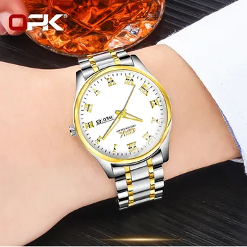 Часы бренда OPK, хит продаж, кварцевые мужские часы  5