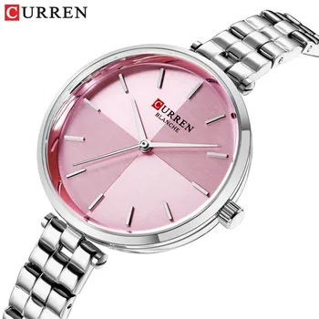 Женские часы Curren из нержавеющей стали, люксовый бренд 2020, Простые женские часы, Серебряные наручные часы для женщин, Relogio Feminino 2020  5