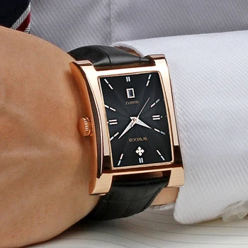 WWOOR Мужские часы, лучший бренд, Роскошные Деловые Мужские наручные часы, водонепроницаемые Минималистичные Кожаные часы, мужские Relogio Masculino 2022  5