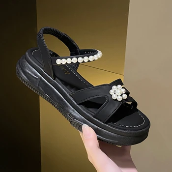 2023 Сандалии женские летние пляжные женские сандалии fairy wind повседневные удобные женские тапочки модный простой стиль обуви  5