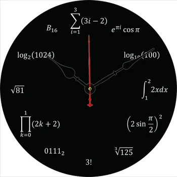 Математическая Формула Кухонные Круглые Настенные Часы Большая Столовая Ресторан Кафе Декор Настенные Часы Бесшумные, Не Тикающие Приятно Для Подарка  5