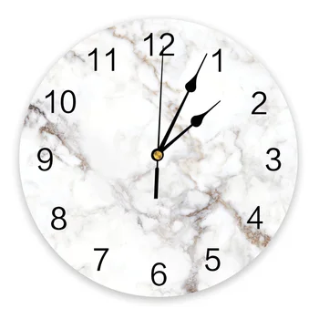 Настенные часы из мраморного агата Домашний декор Современная кухня Спальня Декор гостиной Настенные часы  5