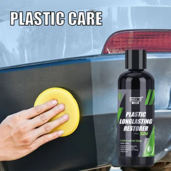 Средство для восстановления пластика Автомобиля До Черного Блеска Auto Plasitc Parts Repair Spray HGKJ S24 50 мл Средство Для Восстановления Экстерьера Автомобиля  5