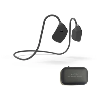 Наушники с открытыми ушами, Беспроводная гарнитура костной проводимости Bluetooth5.0 со встроенным микрофоном, 16 ГБ памяти для воспроизведения MP3 под управлением 2023  0