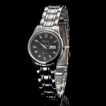 Простые модные мужские часы, высококачественный ремешок из нержавеющей стали, повседневный циферблат, кварцевые часы, деловые часы Relogio Masculino  5