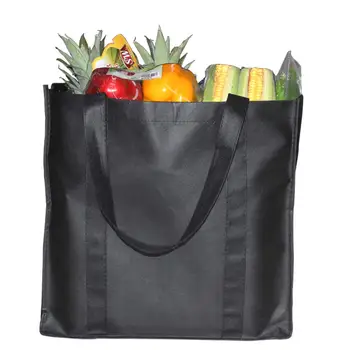 1000 шт./лот, Изготовленные на заказ продуктовые нетканые Высококачественные сумки для вторичной переработки, Модные сумки для покупок, Экологически Чистые Продуктовые сумки для супермаркетов  0