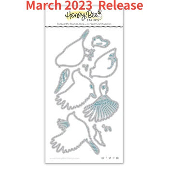 Штампы для резки весенних птиц для поделок в стиле скрапбукинг, штампы для вырезания, шаблон для фотоальбома, украшение ручной работы, новинка 2023 года  1