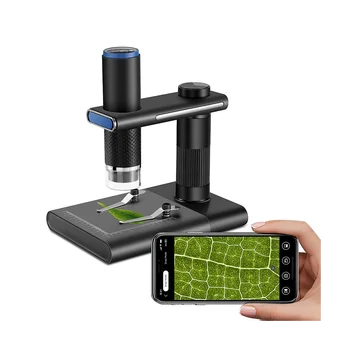 Микроскоп с Wi-Fi камерой для телефона, 50-1000-кратный портативный USB-цифровой микроскоп с регулируемой подставкой, совместимый  5
