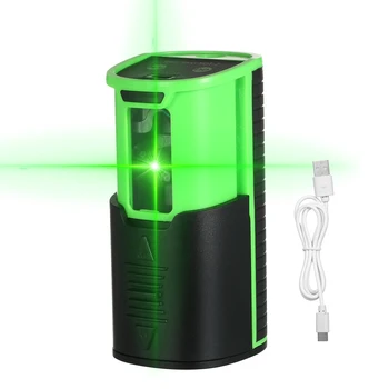 Самонивелирующийся лазерный уровень 100 футов/30 м Наружный зеленый лазерный уровень с поперечной линией и вертикальными крышками для разворота луча на 150 ° по выбору  5