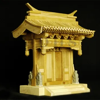 Традиционная китайская модель деревянного здания в классическом деревянном исполнении с независимой колонной и цветочно-подвесными наборами моделей ворот  5
