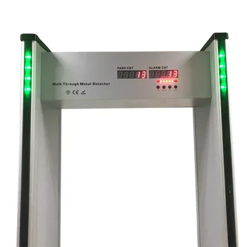 Светодиодный предупреждающий цифровой ламповый дисплей для настройки 6/12/18 зон обхода ворот безопасности металлоискателя  4