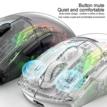 Чувствительная портативная мышь с быстрым откликом Type-C, совместимая с Bluetooth, Офисная мышь, Аксессуары для ноутбуков  1