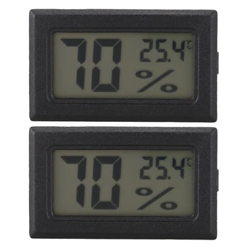2X мини цифровой ЖК-термометр гигрометр Датчик измерения влажности и температуры  5