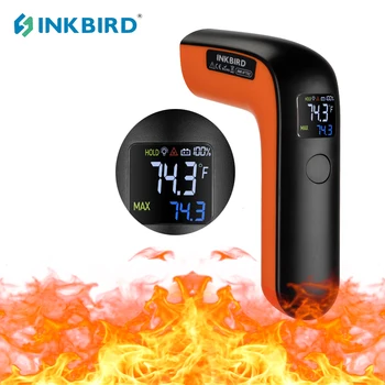 Инфракрасный термометр INKBIRD, пистолет для приготовления пищи на гриле, Бесконтактный ИК-лазерный датчик температуры, пирометр, Цифровой термометр  4