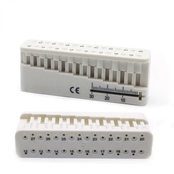 10шт Измеритель корневых каналов зубов Endo Block Линейка Endondontic Для измерения длины Файлов корневых каналов Инструмент Стоматолога  5