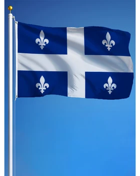 60x90 см, 90x150 см, гобелен с флагом Квебека  4