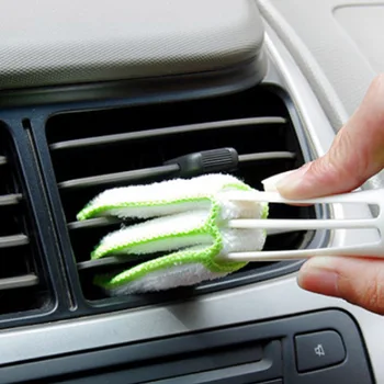 Пластиковая автомобильная щетка для чистки Авто Кондиционер Вентиляционные Жалюзи Очиститель  5