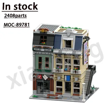 10278 City Street View Совместим с MOC-89781 Electronic Shopping Street View Building Block Модель 2408 Деталей Детских игрушек  3