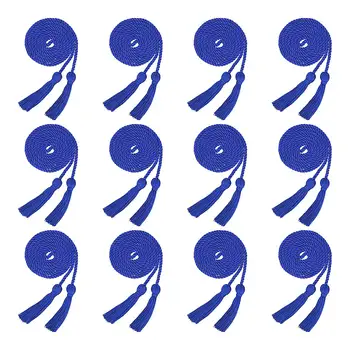 12 Шт. Выпускной шнур Плетеный шнур с выпускным украшением Плетеные шнуры для выпускного (синий)  5