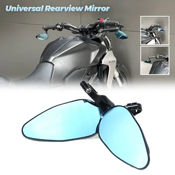 Синее зеркало для мотоцикла, Универсальное боковое зеркало заднего вида с регулировкой на 360 °, Универсальный аксессуар для зеркала заднего вида  10