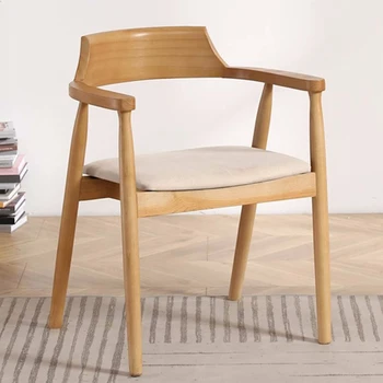 Обеденные стулья Nordic Luxury Кухня Эргономичный стол для геймеров Акцент Деревянный Прозрачный стул Компьютерные Гарнитуры Мебель для спальни Comedor  5
