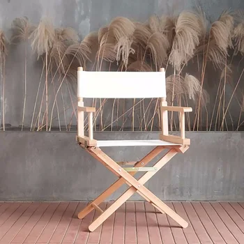 Обеденный стул с расслабляющим акцентом, Скандинавский складной обеденный стул для рыбалки на открытом воздухе, походная мебель для столовой Silla Comedor из массива дерева  5