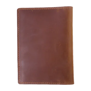 Базовая Мужская Обложка для паспорта из искусственной кожи, твердый футляр для кредитных ID-карт, Деловой кошелек для путешествий для мужчин  5