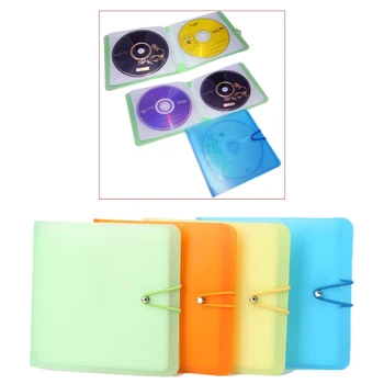 THINKTHENDO 24 рукава CD DVD-Органайзер для дисков Кошелек для переноски, милая сумка-держатель, унисекс, новинка  5