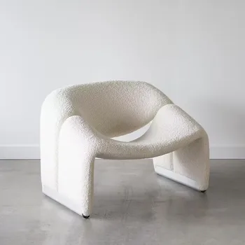 Скандинавские Дизайнерские Кашемировые Кофейные стулья Мебель для гостиной Диван-кресло для отдыха Креативная Мебель Балкон Ленивый Стул  10