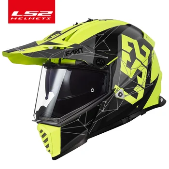 LS2 PIONEER EVO внедорожный мотоциклетный шлем с двойными линзами ls2 mx436 шлемы для мотокросса capacete casco шлем с полным лицом  10