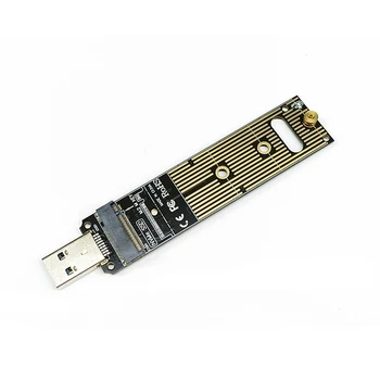 Адаптер NVME к USB M2 PCIE NVME SSD M Ключ к USB3.1 Конвертер Riser Board 10 Гбит/с Поддержка чипа JMS583 2242 2260 2280 M.2 NVME SSD  5