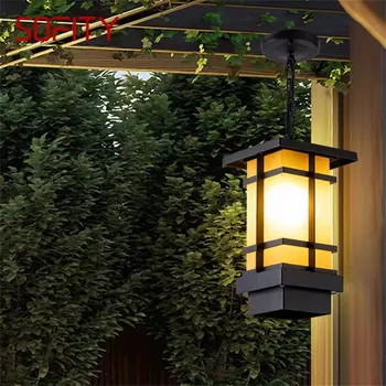 Классический подвесной светильник SOFITY, уличная ретро светодиодная лампа, водонепроницаемая для украшения коридора дома  10