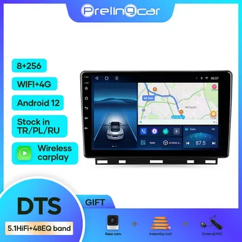 Prelingcar 9 дюймов Android 12,0 Для Renault 2019 CLIO 5 Автомобильный Монитор Плеер 8G + 128G Carplay RDS GPS Встроенный 2din Радио Без DVD DTS  5