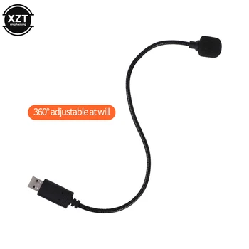Петличный USB-Микрофон с регулируемым на 360 градусов Конденсаторным Микрофоном Кабель-Адаптер для iPhone Android Смартфон/iPad ПК Компьютер ноутбук  10